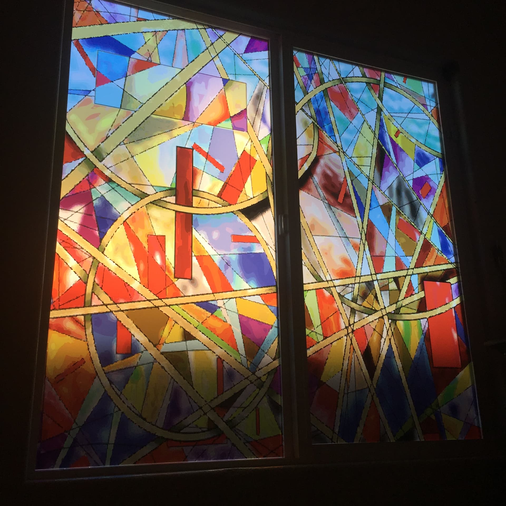 Stained Glass Window Film - Custom Art Panels