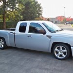 Chevy truck with tinted windows